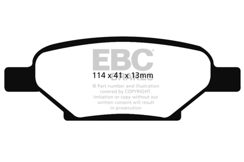 EBC 04-06 Chevrolet Cobalt 2.0 Pastillas de freno traseras Greenstuff sobrealimentadas