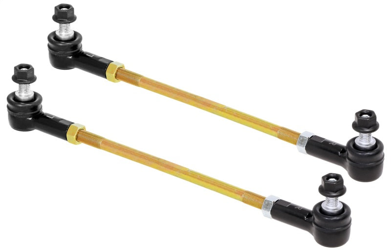 RockJock Adjustable Sway Bar End Link Kit 12 1/2in Long Rods w/ Sealed Rod Ends and Jam Nuts pair