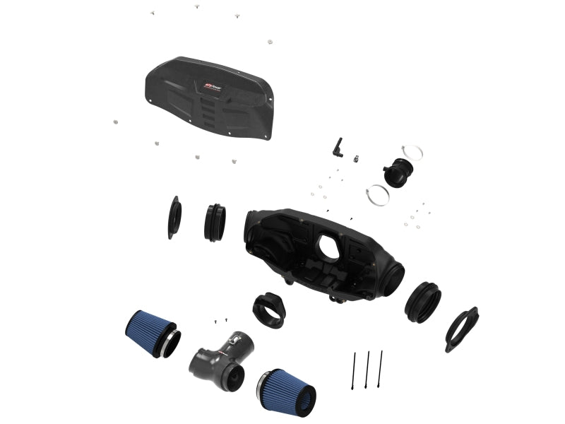 Sistema de admisión de aire aFe Black Series Carbon Fiber Pro 5R 2020 Chevrolet Corvette C8 V8 6.2L