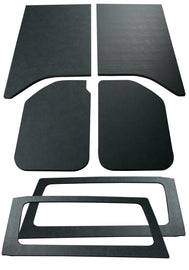 DEI 11-18 Jeep Wrangler JK Kit completo de tapete para techo de 2 puertas - 6 piezas - Aspecto de cuero negro