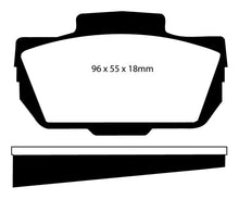 Cargar imagen en el visor de la galería, Pastillas de freno delanteras EBC 66-67 Saab Sonnet 0.8 Greenstuff