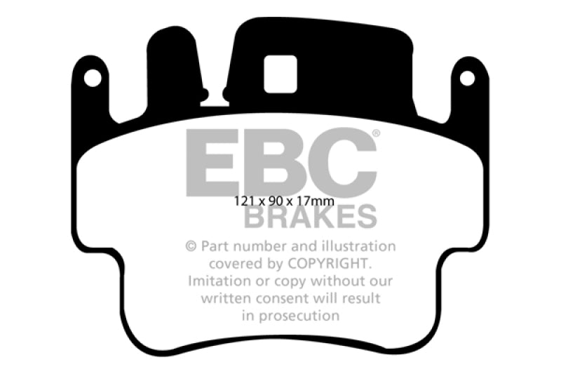 EBC 98-05 Porsche 911 (996) (solo rotor de hierro fundido) 3.4 Carrera 2 Pastillas de freno delanteras Bluestuff