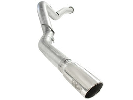 aFe ATLAS Sistema de escape de acero de alumbre con respaldo DPF de 5 pulgadas, punta pulida, camionetas diésel GM 7.5-10 V8-6.6L td LMM