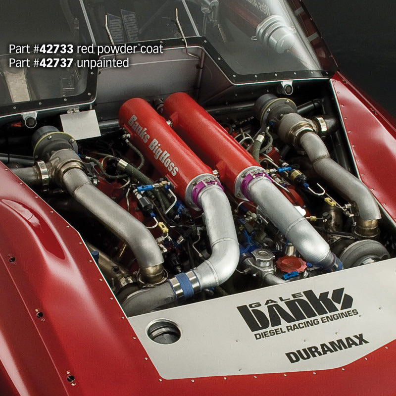 Banks Power 01-15 Chevrolet 2500/3500 Duramax 6.6L Big Hoss Tubo de refuerzo del colector - Acabado natural