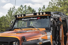 Cargar imagen en el visor de la galería, Rugged Ridge 07-18 Jeep Wrangler JK Elite Fast Track Windshield Light Bar Mount w/ Crossbar