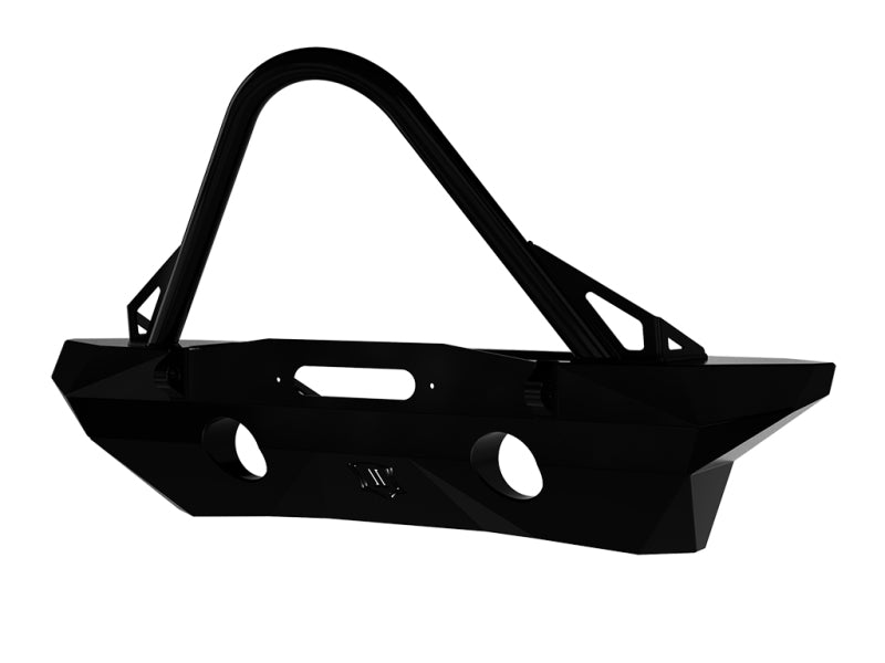 ICON 07-18 Jeep Wrangler JK Pro Series Parachoques delantero empotrado de ancho medio con Stinger/pestañas