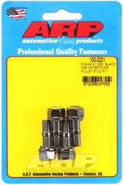 ARP 5/16-24 X 1.250 Kit de perno de polea de bomba de agua hexagonal negra