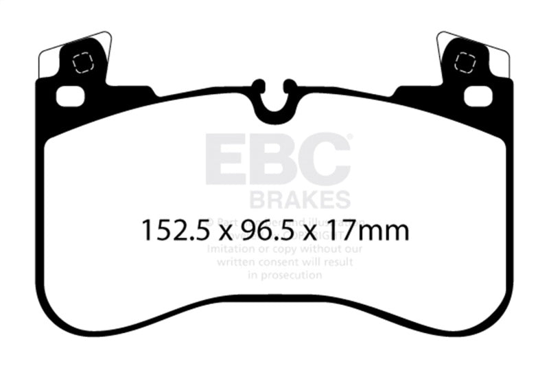 EBC 2020+ Land Rover Defender 90 Pastillas de freno delanteras Yellowstuff