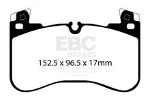 Cargar imagen en el visor de la galería, EBC 2020+ Land Rover Defender 90 Pastillas de freno delanteras Yellowstuff
