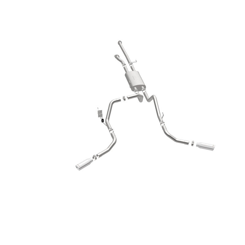 MagnaFlow Cat-Back 10-15 Toyota Tundra SC LB / CC SB 4.6L/5.7L V8 SS 2.5 Punta trasera doble dividida de 4 pulgadas