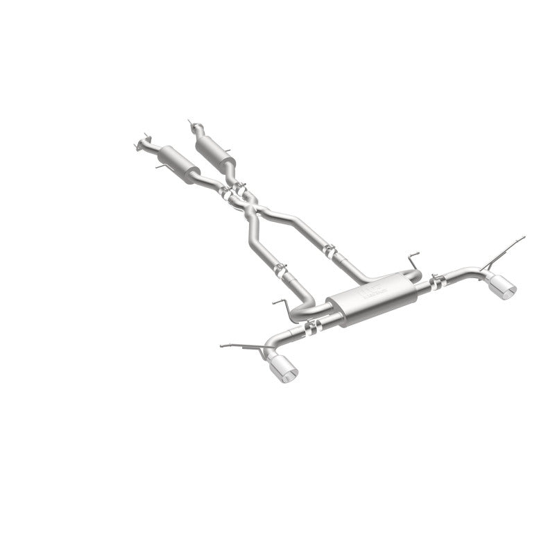 MagnaFlow Cat-Back SS 2.5 pulgadas, parte trasera doble dividida, punta negra de 4 pulgadas 11-16 Jeep Grand Cherokee 5.7L V8/3.6L V6