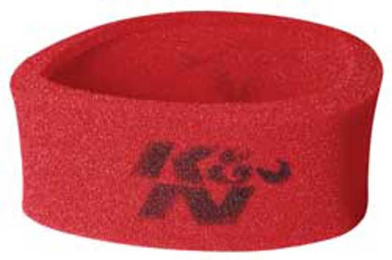 K&N Universal Airforce PreCleaner Air Filter Foam Wrap - Round Straight - Red