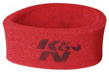 Cargar imagen en el visor de la galería, K&amp;N Universal Airforce PreCleaner Air Filter Foam Wrap - Round Straight - Red