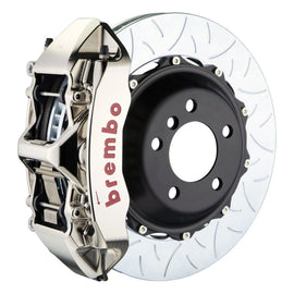 Brembo 00-02 S4/02-05 A4/06-08 A4 Fr GTR BBK 6 Pist Billet 355x32 2pc Rotor Ranurado Tipo 3 - Níquel