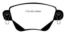 Cargar imagen en el visor de la galería, EBC 01-04 Jaguar X-Type 2.5 Redstuff Rear Brake Pads