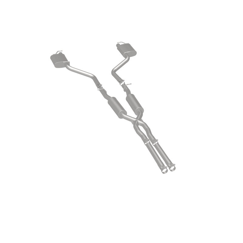 MagnaFlow Cat-Back SS 2.5 pulgadas salida trasera doble dividida (puntas OEM) 15-16 Dodge/Chrysler Charger/300 5.7L V8