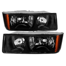 Cargar imagen en el visor de la galería, Xtune Chevy Avalanche w/ Body Cladding Only 02-06 OEM Headlights - OEM (Black) HD-JH-CAVA02-AM-BK