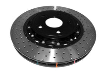 Cargar imagen en el visor de la galería, DBA 06-10 Jeep Grand Cherokee SRT8 Rotor perforado en cruz delantero serie 5000 con sombrero negro