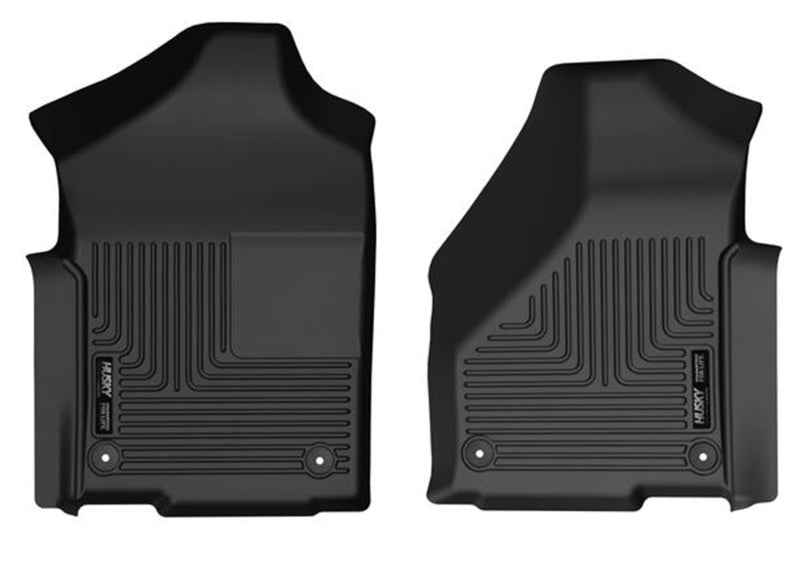 Husky Liners 19-22 RAM 2500/3500 Std Cab (piso de vinilo) Revestimientos de piso delantero WeatherBeater - Negro