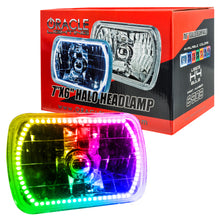 Cargar imagen en el visor de la galería, Oracle Pre-Installed Lights 7x6 IN. Sealed Beam - ColorSHIFT Halo SEE WARRANTY