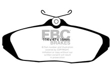 Cargar imagen en el visor de la galería, EBC 01-02 Dodge Viper 8.0 Pastillas de freno traseras Redstuff
