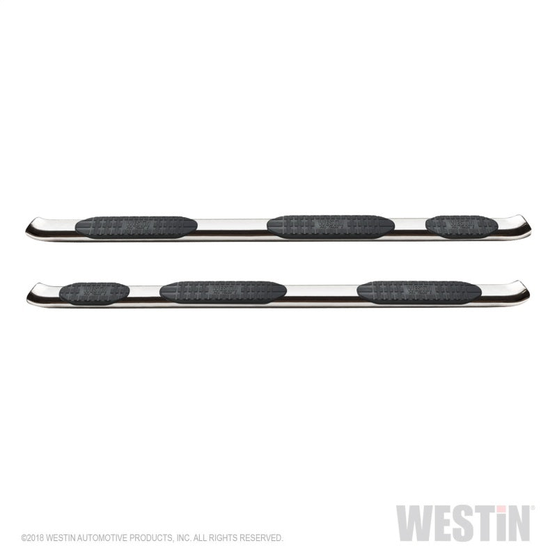Westin 19-20 Ram 1500 Quad Cab con caja de 6.5 pies PRO TRAXX 5 W2W Barras de paso Nerf ovaladas - Acero inoxidable
