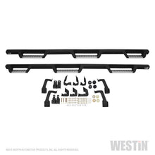 Cargar imagen en el visor de la galería, Westin 14-18 Chevrolet Silverado 1500 DC 6.5ft Bed HDX Stainless Drop W2W Nerf Step Bars - Tex. Blk