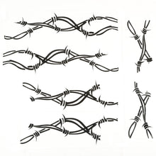 Cargar imagen en el visor de la galería, Rugged Ridge Side Decals Pair Barbed Wire 07-18 Jeep Wrangler