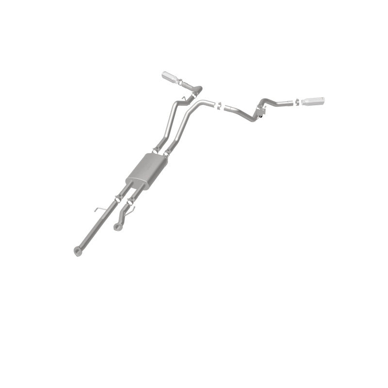 MagnaFlow Cat-Back 10-15 Toyota Tundra SC LB / CC SB 4.6L/5.7L V8 SS 2.5 Punta trasera doble dividida de 4 pulgadas
