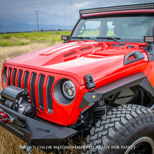 Cargar imagen en el visor de la galería, Capó de dispersión de calor DV8 Offroad 18+ Jeep JL - Imprimación negra