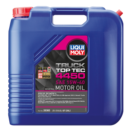 LIQUI MOLY 20L Top Tec Truck 4450 Motor Oil SAE 15W40