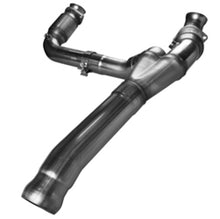 Cargar imagen en el visor de la galería, Kooks 09-13 GM 1500 Series Truck 4.8L/5.3L 3in x OEM Out GREEN Cat SS Y Pipe Kooks HDR Req