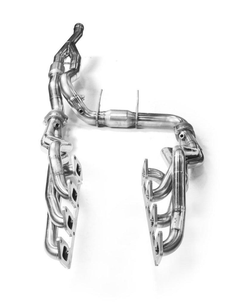 Kooks 11-14 Ford Raptor SVT 1 3/4 pulgadas x 3 pulgadas SS cabezales de tubo largo y tubo de escape en Y OEM de 3 pulgadas SS