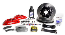 Cargar imagen en el visor de la galería, EBC Racing 12-20 Audi A3 (8V) 1.8T Pinzas rojas Apollo-4 Rotores de 330 mm Kit de freno delantero grande