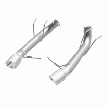 Cargar imagen en el visor de la galería, MagnaFlow 13 Ford Mustang Dual Split Rear Exit Stainless Axle-Back Cat Back Exhaust (Competition)