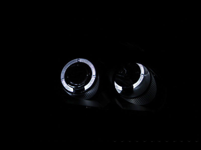 ANZO Faros delanteros proyectores Honda Civic 1996-1998 con halo negro