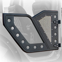 Cargar imagen en el visor de la galería, DV8 Offroad Jeep 18+ Wrangler JL / 20+ Gladiator JT Puertas traseras tipo roca con malla de aluminio perforada