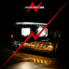 Cargar imagen en el visor de la galería, ANZO 2009-2018 Dodge Ram 1500 Proyector HL Switchback Cromo Ámbar