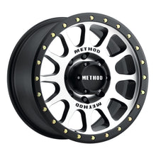 Cargar imagen en el visor de la galería, Method MR305 NV 17x8.5 0mm Offset 8x6.5 130.81mm CB Machined/Black Street Loc Wheel