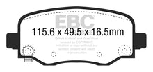 Cargar imagen en el visor de la galería, Pastillas de Freno Traseras EBC 15+ Chrysler 200 2.4 Redstuff