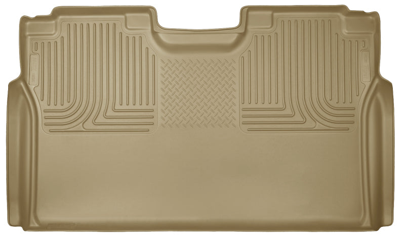 Husky Liners 15 Ford F-150 SuperCrew Cab WeatherBeater Tan Revestimiento del piso del segundo asiento