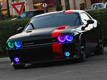 Cargar imagen en el visor de la galería, Oracle Dodge Challenger 08-14 LED Waterproof Halo Kit - ColorSHIFT w/ Simple Controller SEE WARRANTY
