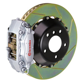 Brembo 07-08 G35/G35S Sedan Rr GT BBK 4Pis Cast 345x28 2pc Rotor Ranurado Tipo 1-Plata