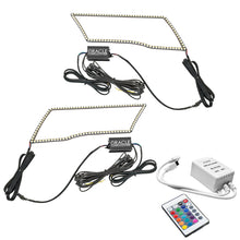 Cargar imagen en el visor de la galería, Oracle 09-18 Dodge Ram RGB+A + Switchback Quad Headlight Halo Kit w/ Simple Controller SEE WARRANTY