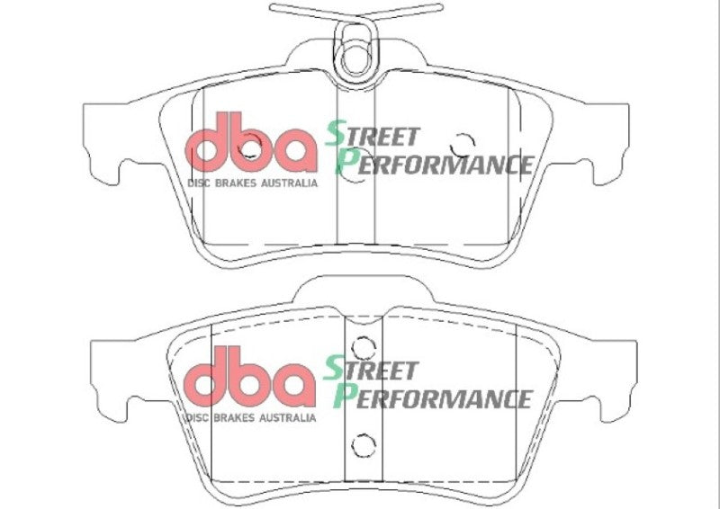 Pastillas de freno traseras DBA 08-10 Chevrolet Cobalt (rotor trasero) SP Performance