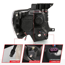 Cargar imagen en el visor de la galería, ANZO 2009-2014 Ford F-150 Faros delanteros proyectores con Halo Chrome (CCFL) G2