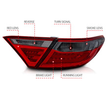 Cargar imagen en el visor de la galería, ANZO 2015-2016 Toyota Camry Luces traseras LED ahumadas