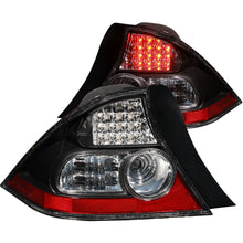 Cargar imagen en el visor de la galería, ANZO 2004-2005 Honda Civic luces traseras LED negras