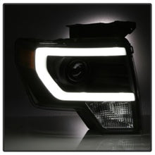 Cargar imagen en el visor de la galería, xTune Ford F150 Projector Headlights - Light Bar DRL - Black PRO-JH-FF15009-LBDRL-BK