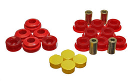 Energy Suspensión 01-05 Honda Civic/CRX / 02-05 Civic Si Juego de bujes de brazo de control trasero rojo